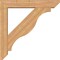Ekena Millwork Funston Slat Smooth Bracket w/ Offset Brace, Western Red Cedar, 7 1/2"W x 44"D x 44"H BKT0806X44X44FST06SWR - alternate 2